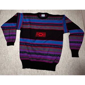 Vintage 90’s Meister Crewneck Ski Sweater Acrylic and Wool Blend Mens Size XL